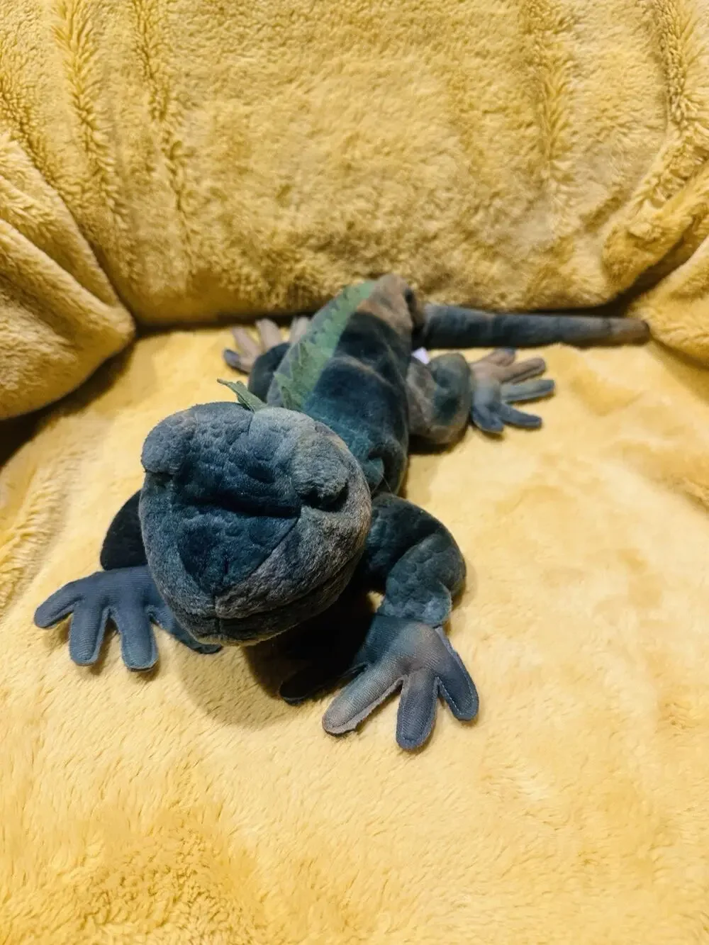 FIESTA Plush Iguana Lizard Green Stuffed Animal 23” Long Toy